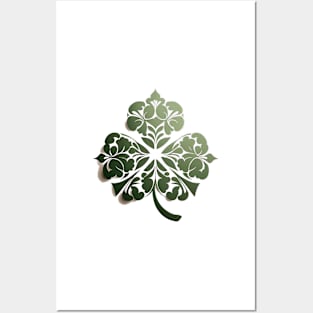 Saint Patrick's day shamrock leaf - intricate 3D design ! Posters and Art